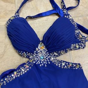 Custom Royal Blue Formal Prom Gown
